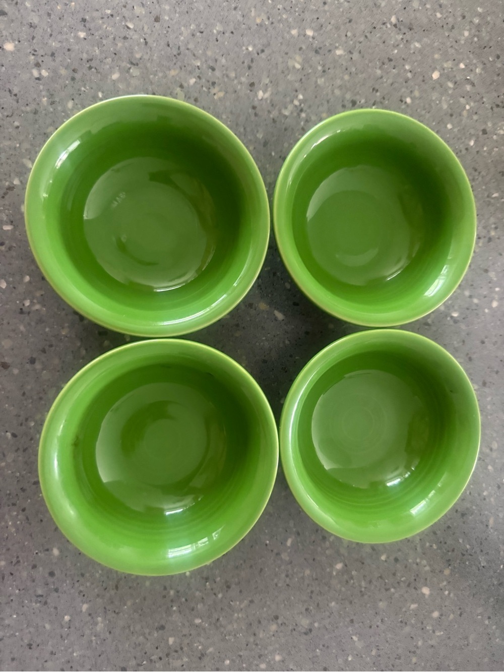 Set of 4 Fiesta Fiestaware Meadow Green Fruit Salsa Bowls 5” Homer Laughlin USA